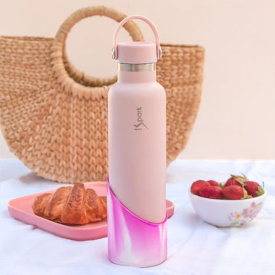 Triple Insulated Steel Bottle | 18H Hot & 30H Cold | 750ml – Bottles & Sippers on Brown Living™. SKU: SS-ROSE-HP. Img 3.