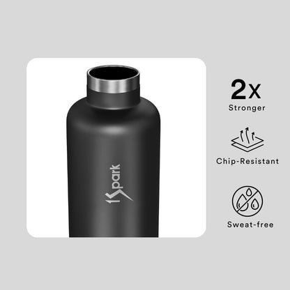 Triple Insulated Steel Bottle | 18H Hot & 30H Cold – Bottles & Sippers on Brown Living™. SKU: SS-1LB-MS. Img 5.