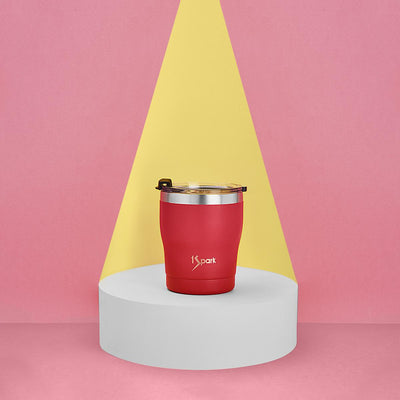 Triple Insulated Steel Tumbler | 3H Hot & 6H Cold – Glasses & Tumblers on Brown Living™. SKU: GG-Ruby. Img 11.