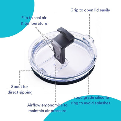 Triple Insulated Steel Tumbler | 3H Hot & 6H Cold – Glasses & Tumblers on Brown Living™. SKU: GG-Ruby. Img 7.