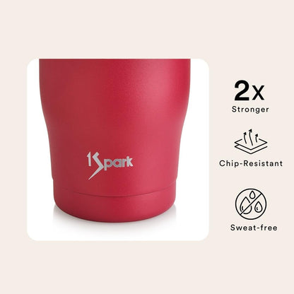 Triple Insulated Steel Tumbler | 3H Hot & 6H Cold – Glasses & Tumblers on Brown Living™. SKU: GG-Ruby. Img 6.