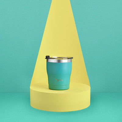 Triple Insulated Steel Tumbler | 3H Hot & 6H Cold – Glasses & Tumblers on Brown Living™. SKU: GG-Turq. Img 12.