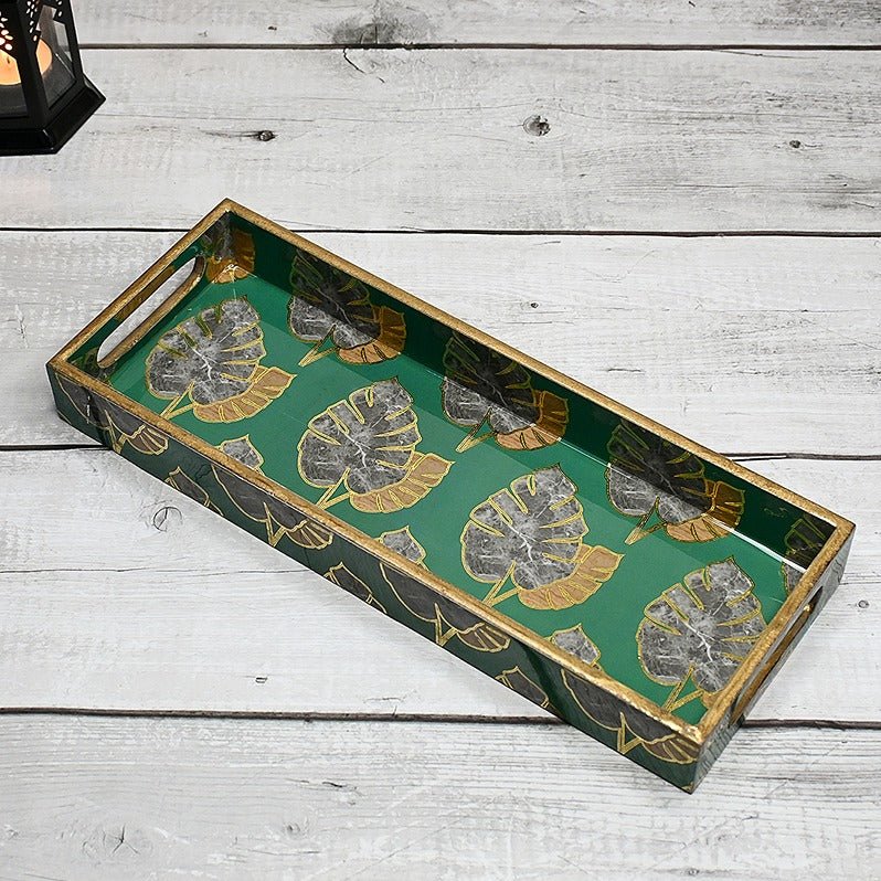 Tropical Leaves Pen Tray | Verified Sustainable Trays & Platters on Brown Living™