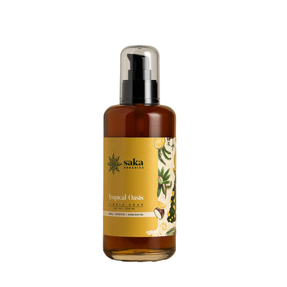 Tropical Oasis | Handmade Liquid Soap with Moisturizing Gel | Natural Spa Gel (200ml) | Verified Sustainable by Brown Living™