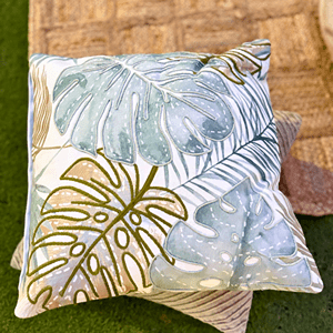 Tropical Whisper Cushion Cover Cotton Botanical Decorative Cover – Covers & Inserts on Brown Living™. SKU: TLD-BL-23. Img 8.