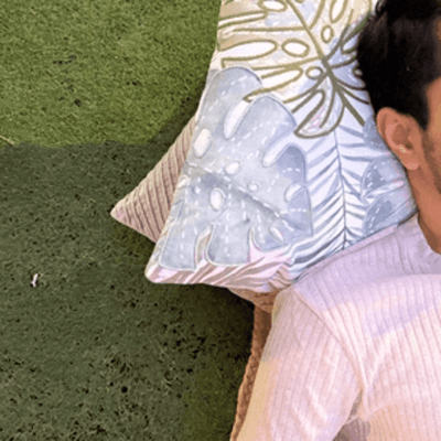 Tropical Whisper Cushion Cover Cotton Botanical Decorative Cover – Covers & Inserts on Brown Living™. SKU: TLD-BL-23. Img 2.
