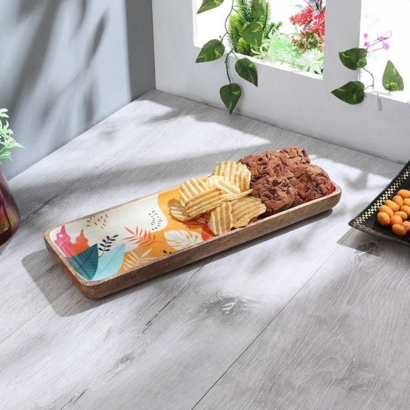 Tropical Wooden Serving Platter | Verified Sustainable Trays & Platters on Brown Living™