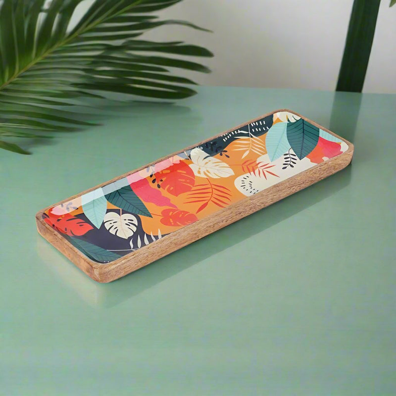 Tropical Wooden Serving Platter | Verified Sustainable Trays & Platters on Brown Living™