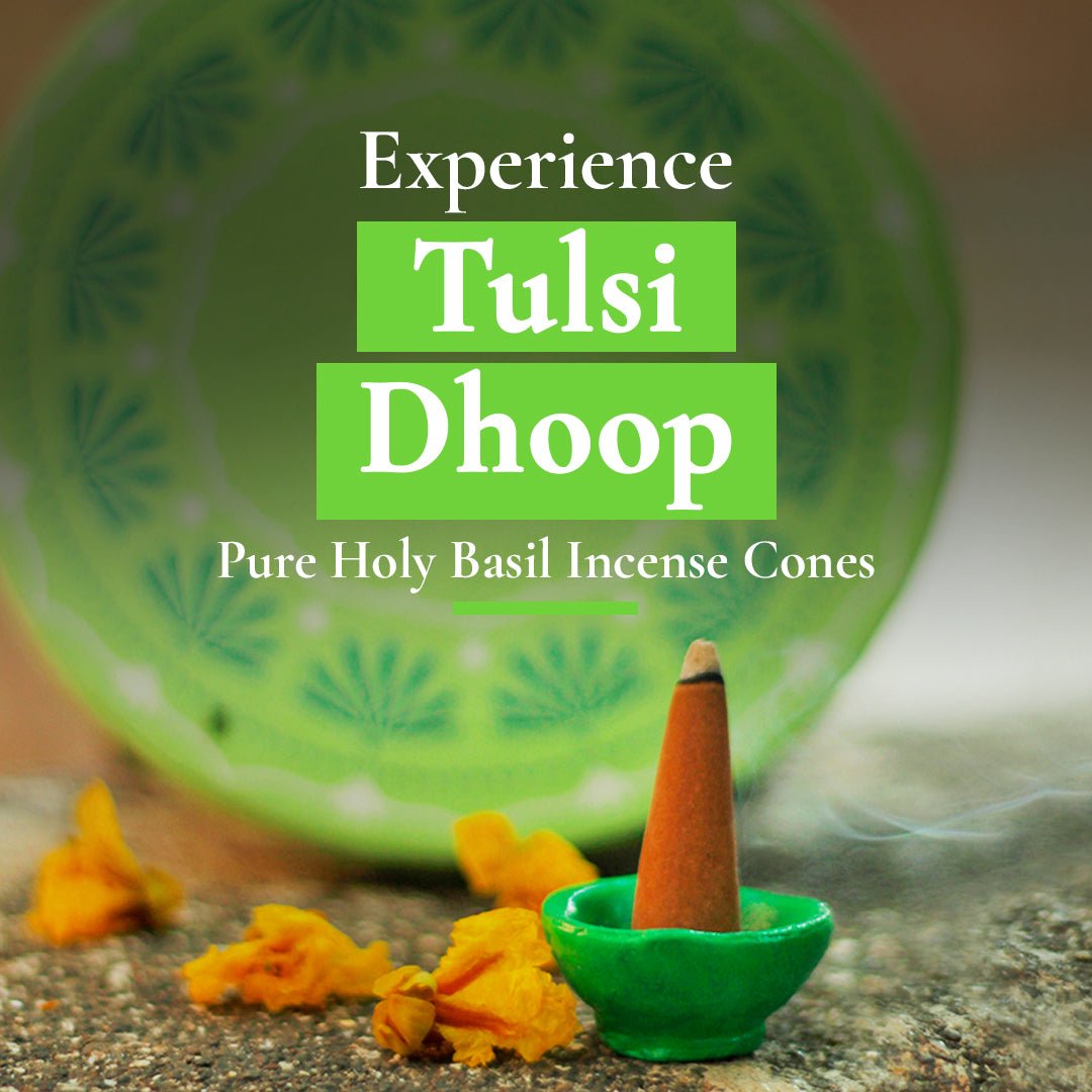 Tulsi Dhoop - Pure Holy Basil Incense Cones – Candles & Fragrances by Boond Fragrances available on Brown Living™. . SKU: BFD02. Img 2.
