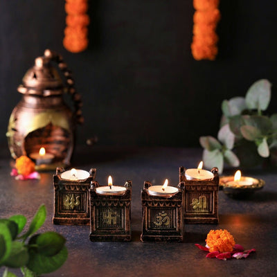 Tulsi Set – Handmade Religious Decor – Home Decor on Brown Living™. SKU: D31. Img 1.