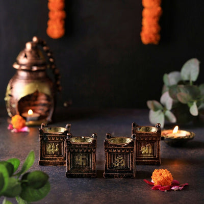 Tulsi Set – Handmade Religious Decor – Home Decor on Brown Living™. SKU: D31. Img 2.