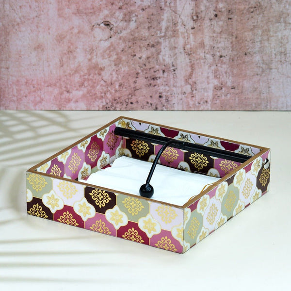 Turkish Pattern MDF Tissue Holder | Verified Sustainable by Brown Living™