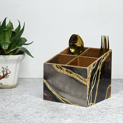 Turkish Pattern Multipurpose MDF Organizer (4 Divisions) – Kitchen Organizers by The Mohraj available on Brown Living™. Botanical . SKU: MJ00103TAV. Img 8.