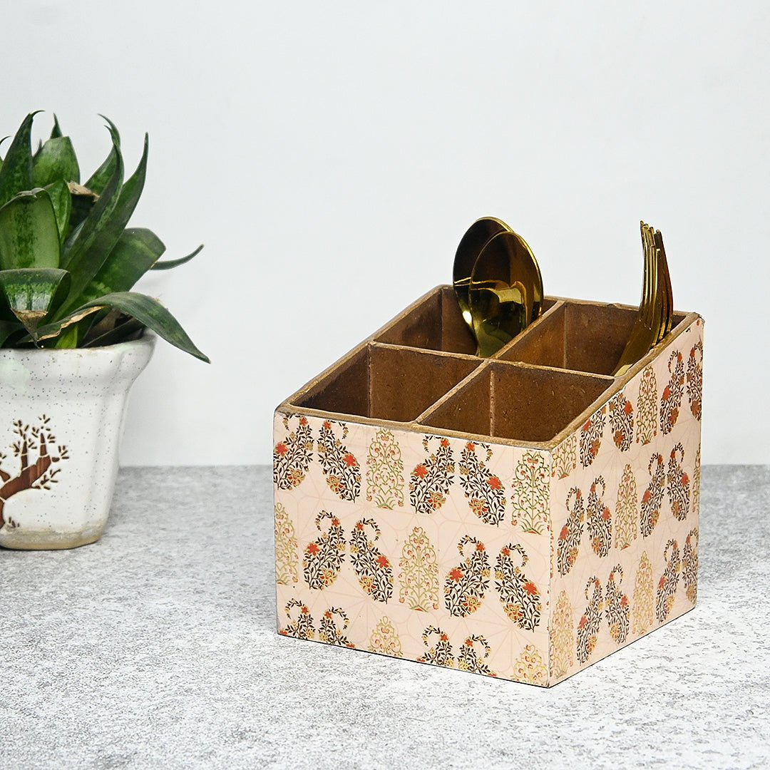 Turkish Pattern Multipurpose MDF Organizer (4 Divisions) – Kitchen Organizers by The Mohraj available on Brown Living™. Exquisit . SKU: MJ00109TAV. Img 11.