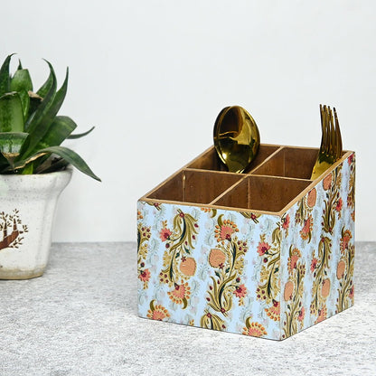 Turkish Pattern Multipurpose MDF Organizer (4 Divisions) – Kitchen Organizers by The Mohraj available on Brown Living™. Floral . SKU: MJ00107TAV. Img 10.