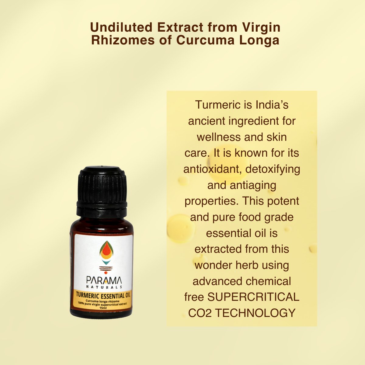 Turmeric Essential Oil | Supercritical CO2 extract - 15ml | Verified Sustainable by Brown Living™