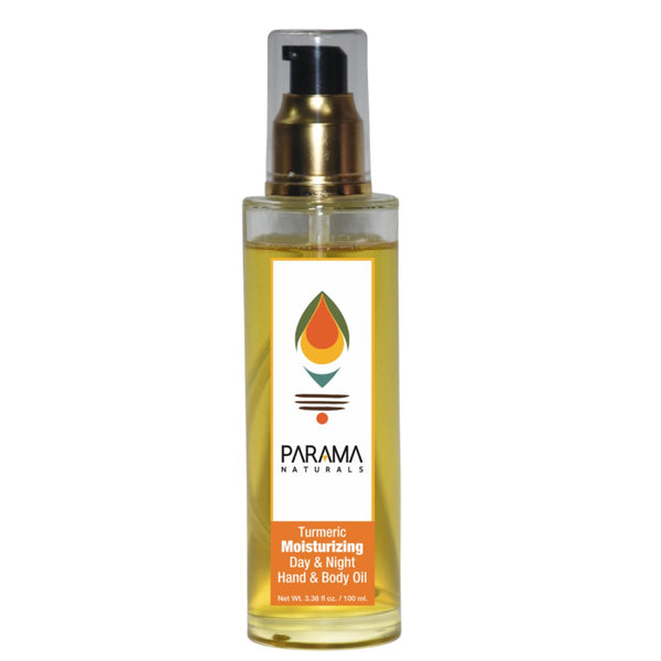 Turmeric Moisturizing Hand & Body Oil for Mild Sun Protection - 100ml | Verified Sustainable Body Oil on Brown Living™