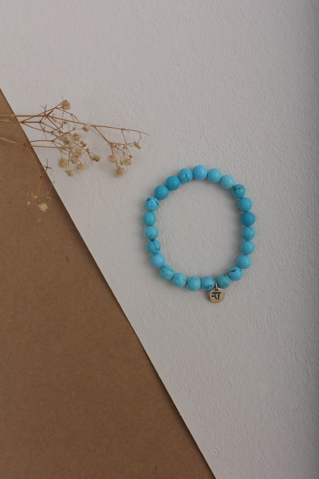 Turquoise Bracelet | Handmade Spiritual Healing Jewelry – Womens Bracelets by Rā The Studio available on Brown Living™. . SKU: RA - BR - TQ - 01. Img 3.