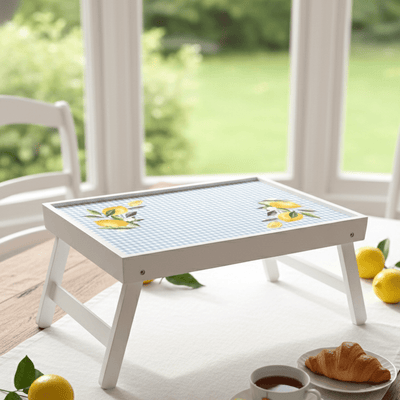 Tuscan Citrus Breakfast Table Foldable Bed Tray – Trays & Platters on Brown Living™. SKU: TLD-BL-08. Img 1.