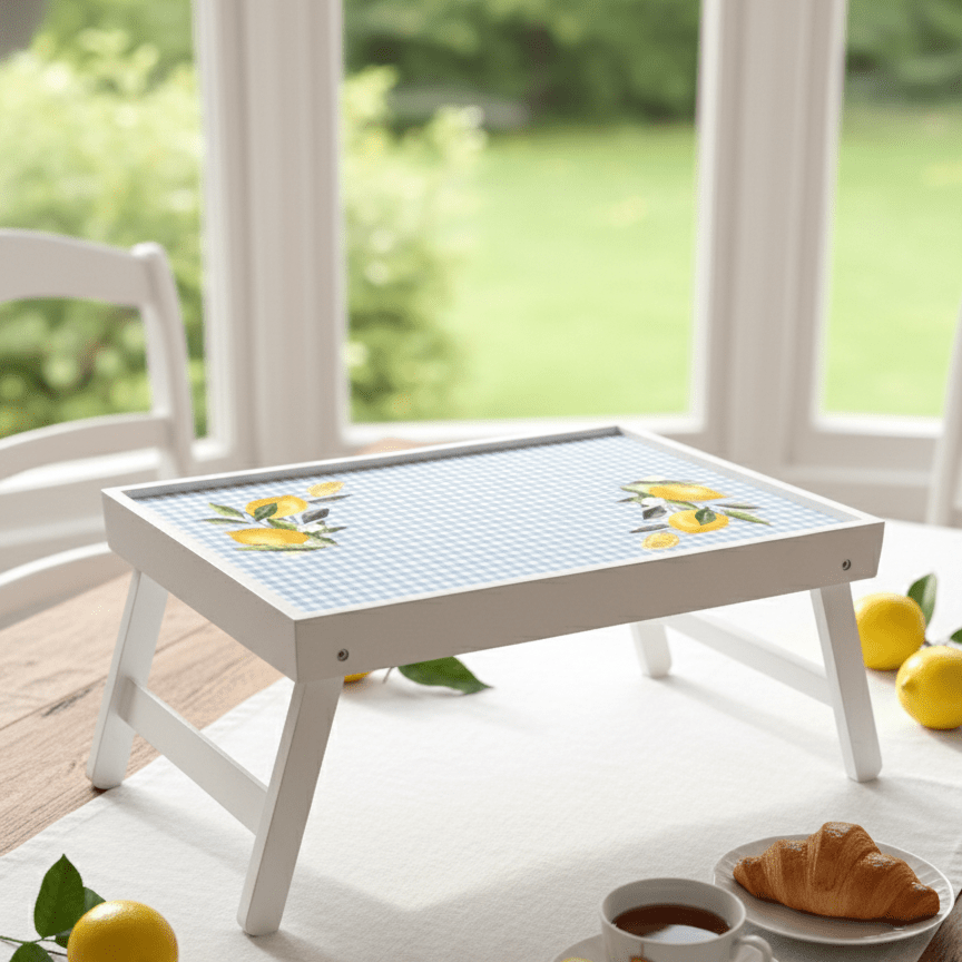 Tuscan Citrus Breakfast Table Foldable Bed Tray – Trays & Platters on Brown Living™. SKU: TLD-BL-08. Img 1.