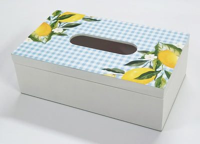 Tuscan Citrus Tissue Box Vibrant Decorative Tissue Holder – Home Decor on Brown Living™. SKU: TLD-BL-12. Img 1.