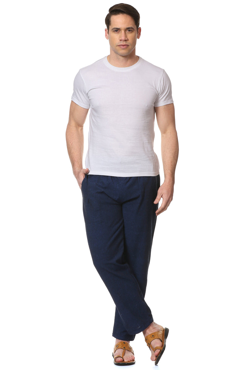 Men's Pyjama Pack of 2 | Dark Blue & Blue Stripes | Fits Waist Sizes 28" to 36"