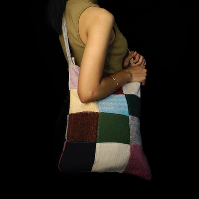 Ukiyo Crossbody Tote | Sustainable Everyday Tote Bag | Minimal Utility – Womens Handbag on Brown Living™. SKU: OGSBGUKMIX. Img 5.