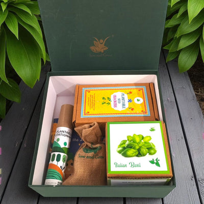 Ultimate MegaBox: Plantable Crackers + Grow Kit + Plantable Stationary – Gift Hampers on Brown Living™. SKU: DW - 01. Img 3.