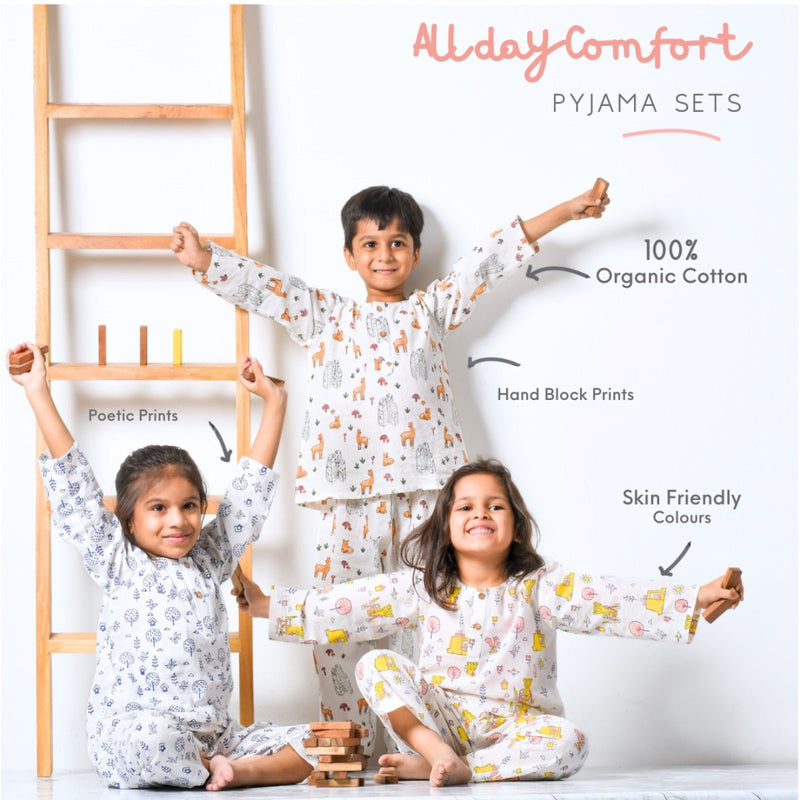 Under The Sea- Kids Cotton Pyjama Set | Verified Sustainable Kids Pajamas on Brown Living™