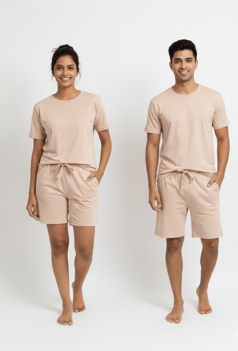 Unisex Long Tee Sleepwear | Soft & Breathable Nightwear – Womens Top on Brown Living™. SKU: 6110067-02-03. Img 2.