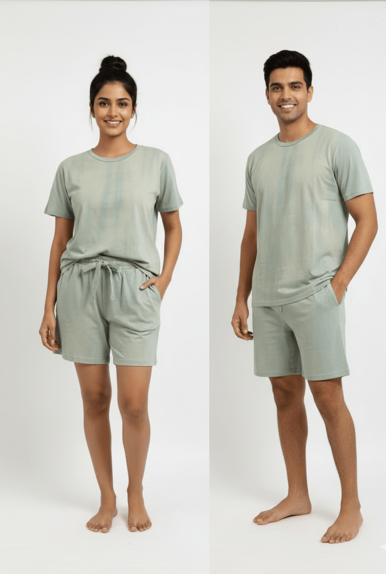 Unisex Long Tee Sleepwear | Soft & Breathable Nightwear – Womens Top on Brown Living™. SKU: 6110067-02-10. Img 1.