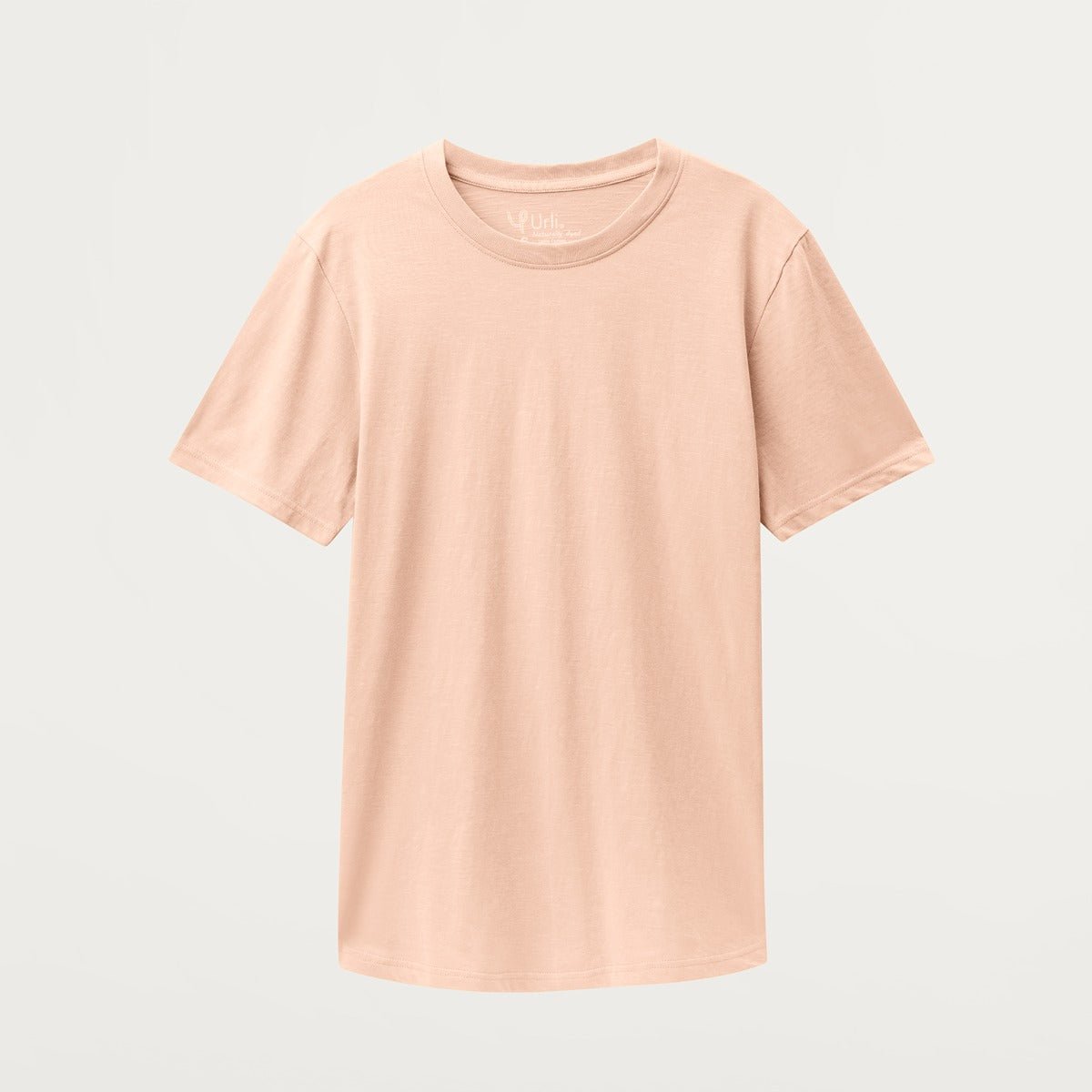 Unisex Natural Dye Solid Tee Peach Cotton T-Shirt – Mens T-Shirt on Brown Living™. SKU: UTP-N25101-S-PCH. Img 5.