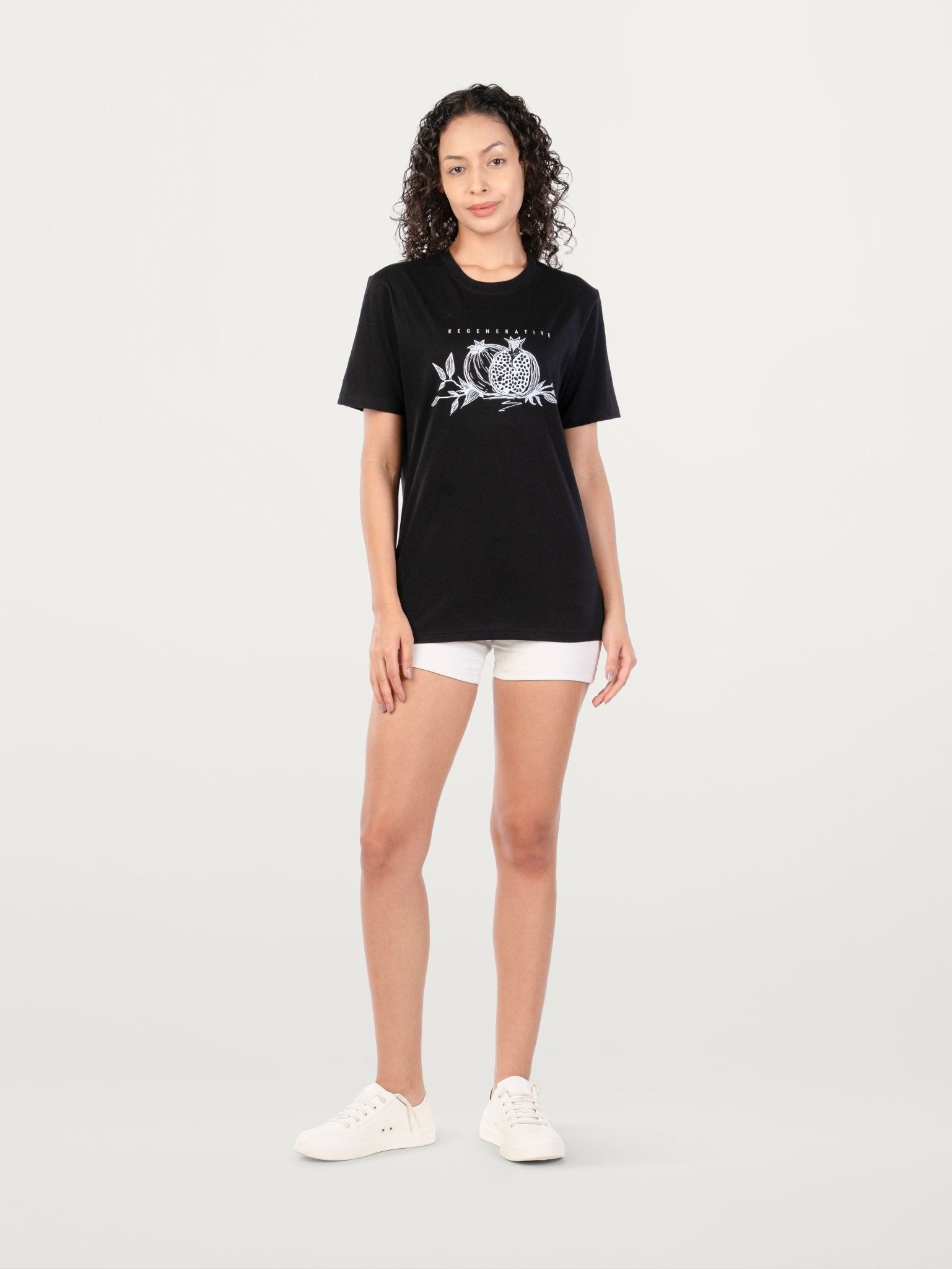 Unisex Pome Regenerative Tee Sustainable Cotton T-Shirt – Womens Shirt on Brown Living™. SKU: UTP-R25206-S-OFFWH. Img 8.