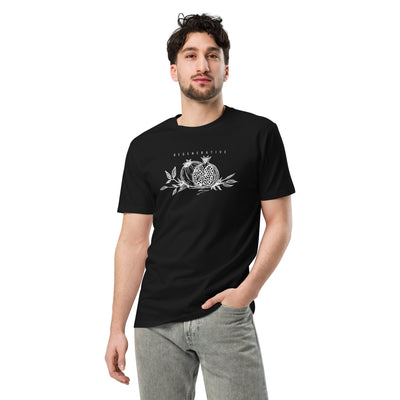 Unisex Pome Regenerative Tee Sustainable Cotton T-Shirt – Womens Shirt on Brown Living™. SKU: UTP-R25206-S-OFFWH. Img 9.