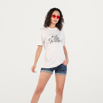 Unisex Pome Regenerative Tee Sustainable Cotton T-Shirt – Womens Shirt on Brown Living™. SKU: UTP-R25206-S-OFFWH. Img 3.
