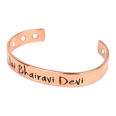 Unisex Pure Copper Healing Band – Womens Accessories by Bamboology available on Brown Living™. Bhairavi Devi Copper Kada . SKU: BHAIRAVI - DEVI - COPPER - KADA. Img 27.