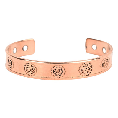 Unisex Pure Copper Healing Band – Womens Accessories by Bamboology available on Brown Living™. Seven Chakra Copper Kada . SKU: SEVEN - CHAKRA - COPPER - KADA. Img 19.
