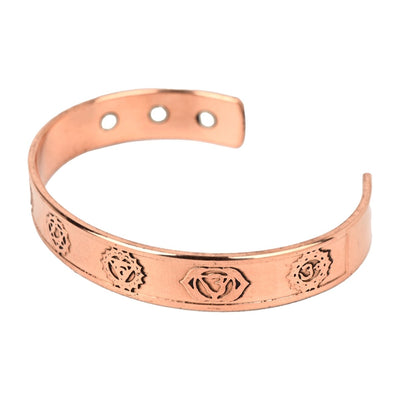 Unisex Pure Copper Healing Band – Womens Accessories by Bamboology available on Brown Living™. Seven Chakra Copper Kada . SKU: SEVEN - CHAKRA - COPPER - KADA. Img 21.