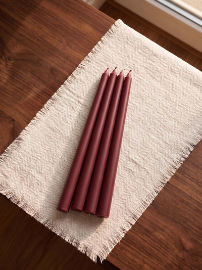 Unscented Taper Candle Set | Elegant Dinner Candles – Candles & Fragrances on Brown Living™. SKU: USTCSM4. Img 8.