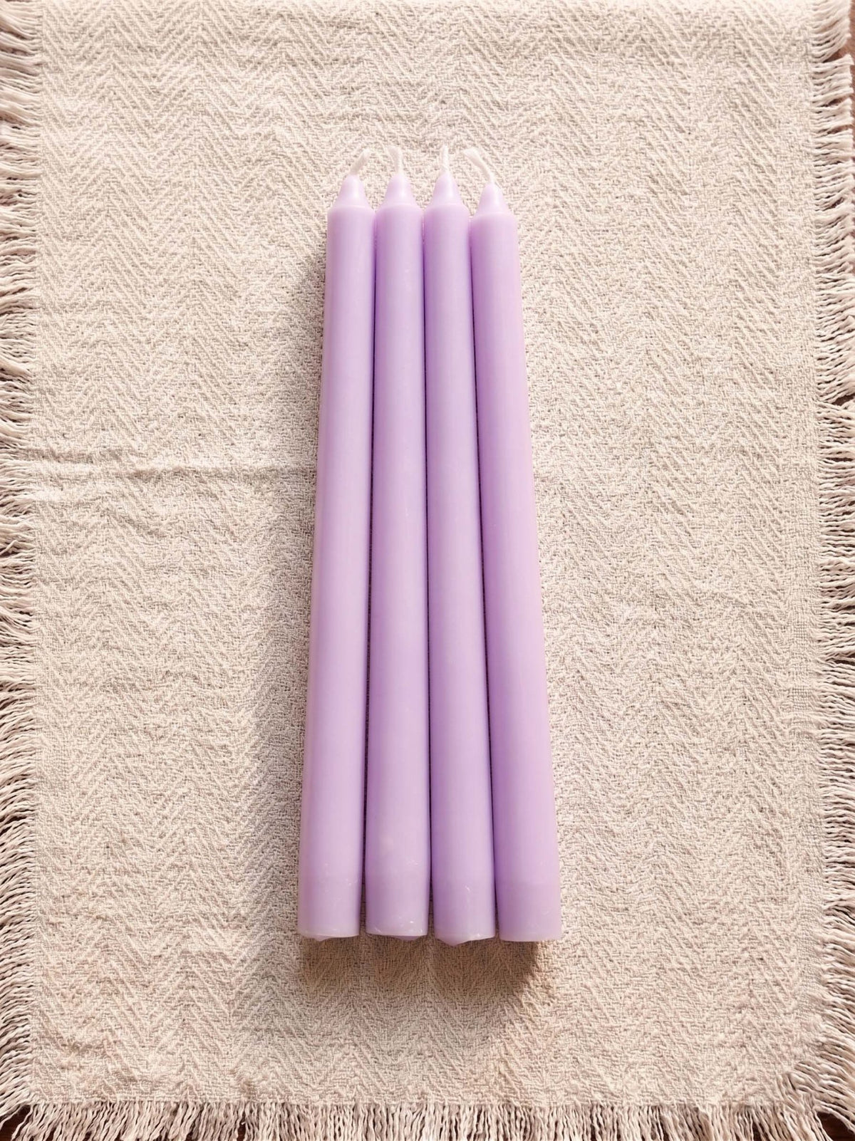 Unscented Taper Candle Set | Elegant Dinner Candles – Candles & Fragrances on Brown Living™. SKU: USTCSPR4. Img 7.
