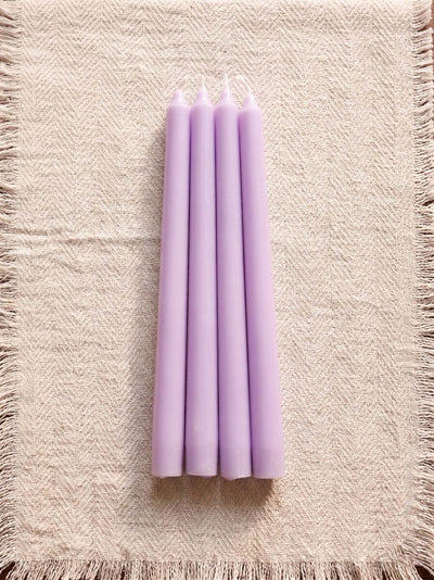 Unscented Taper Candle Set | Elegant Dinner Candles – Candles & Fragrances on Brown Living™. SKU: USTCSPR4. Img 7.