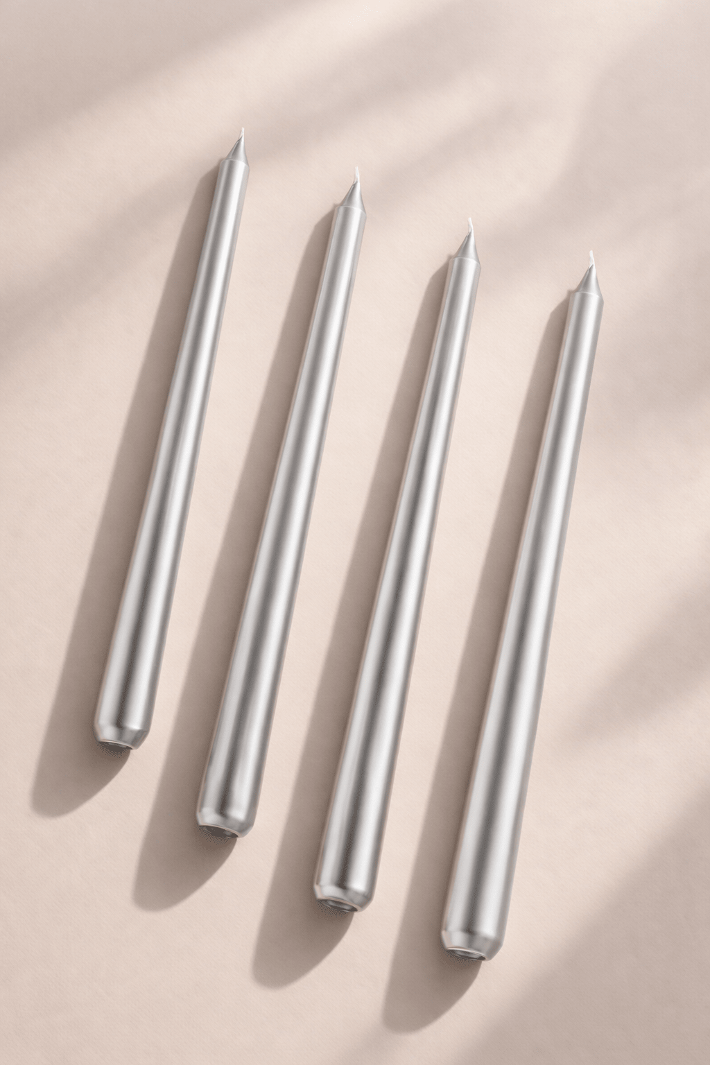 Unscented Taper Candles Set Of 4 Elegant Dinner Candles – Candles & Fragrances on Brown Living™. SKU: STCS. Img 4.