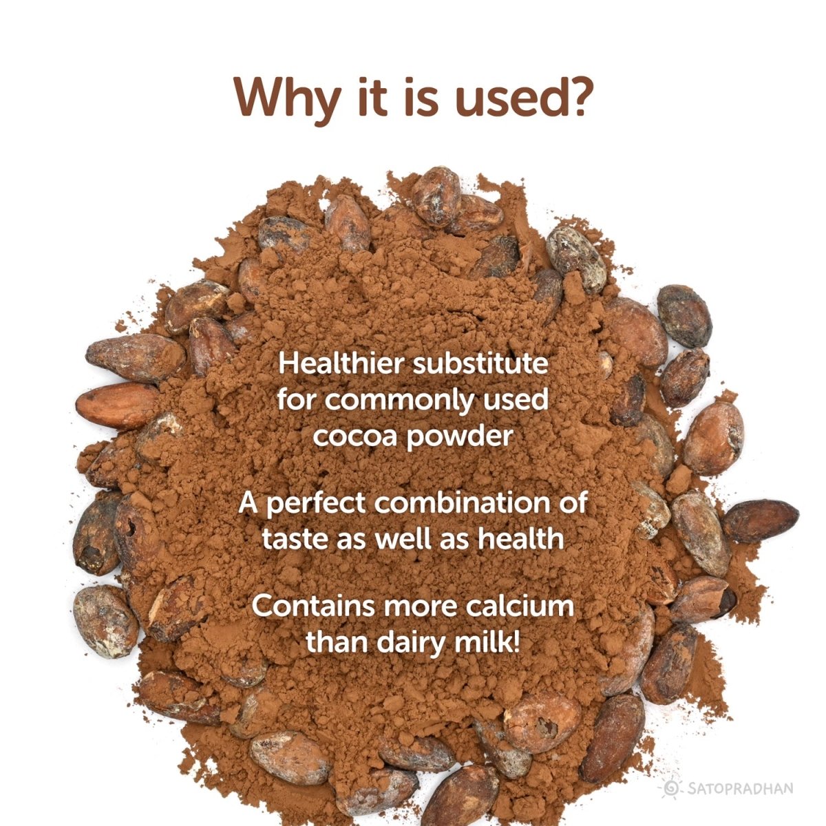 Unsweetened Cacao Powder - 100% Pure, Natural, Raw, Organic & Healthy – Cooking & Baking Supplies by SATOPRADHAN available on Brown Living™. . SKU: 1TC_CP - 1H. Img 4.