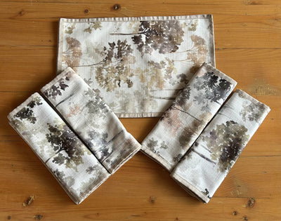 Upcycled Cloth Handwoven Table Mats – Set of 6 – Table Linens on Brown Living™. SKU: BL-IA-3. Img 13.