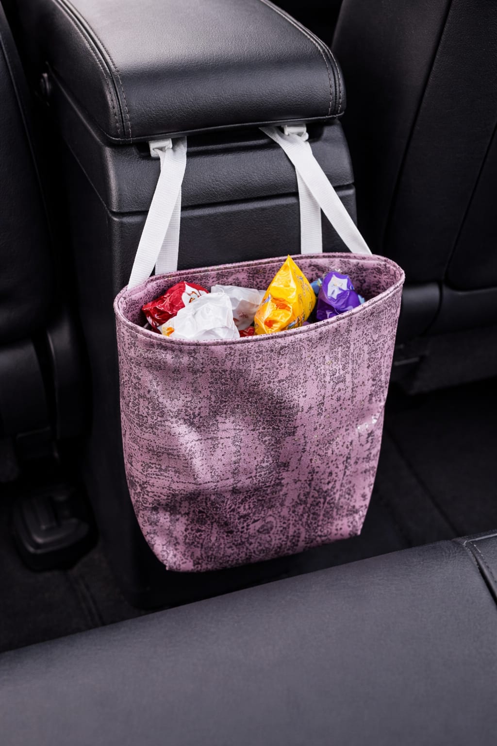 Upcycled Cloth & Satin Car Storage Bags Eco Friendly – Travel Accessories on Brown Living™. SKU: BL-IRAART-07BTD12. Img 4.