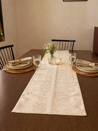 Upcycled Cloth Table Runners Eco Friendly Dining Decor – Table Linens on Brown Living™. SKU: BL-IRAART-02D4. Img 5.