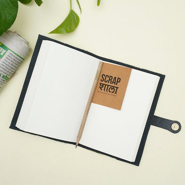 Upcycled Diary with Reusable cover and Magnetic Flap | Verified Sustainable Notebooks & Notepads on Brown Living™