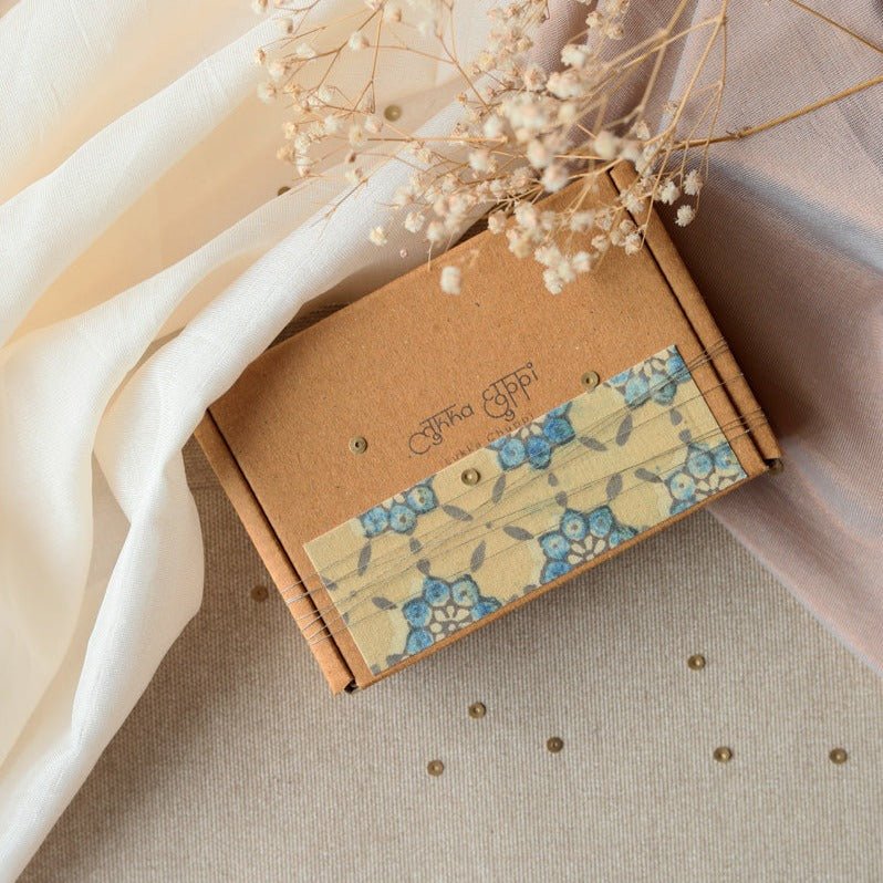 Upcycled Fabric Artisanal Rakhi - Baby Blue | Verified Sustainable by Brown Living™