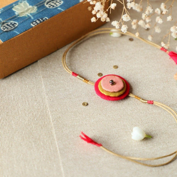 Upcycled Fabric Artisanal Rakhi | Color Rings | Verified Sustainable by Brown Living™