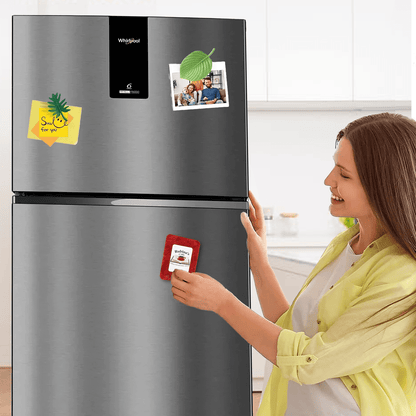 Upcycled Fridge Magnet – Eco - Friendly Decor from Recycled Materials – Home Decor on Brown Living™. SKU: FM002. Img 4.